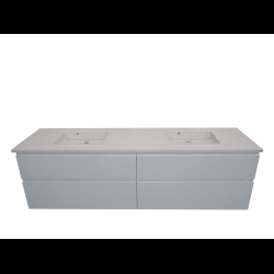 Hndvask 122 / 162 cm X D: 48 / 50,5 / 54,5 cm med 2 vask