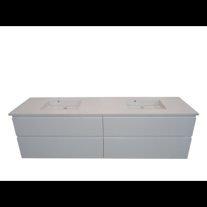 Hndvask 122 / 162 cm X D: 48 / 50,5 / 54,5 cm med 2 vask