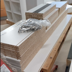 4 STK. H�jskabe med l�ge H: 195,2 X B: 60 x D: 34,0 cm