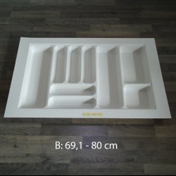 BESTIKINDSATS til 80 cm skuffe til 1 tr indsats