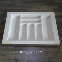 BESTIKINDSATS til 80 cm Arcitech skuffe til 2 tr indsatser