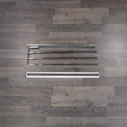 Hndkldeudtrk med 3 arme i krom 