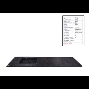 Hndvask Graphalit Glass Zoro B: 186,4 x D: 52,3 cm