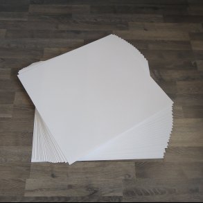 Skridsikker Gummimtte i hvid 48,2 x 52,2 cm