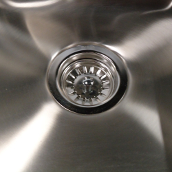 Vask 50 cm med bagplade og hanehul 